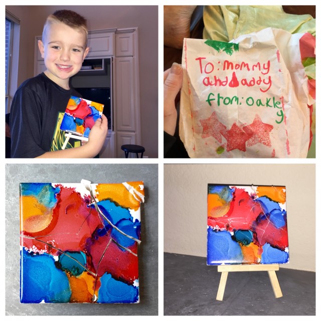 Oakley's tile painting