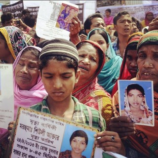 Faces of People who died in Rana Plaza