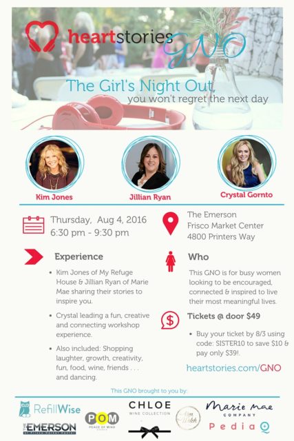 HeartStories 8.4.2016 GNO Frisco