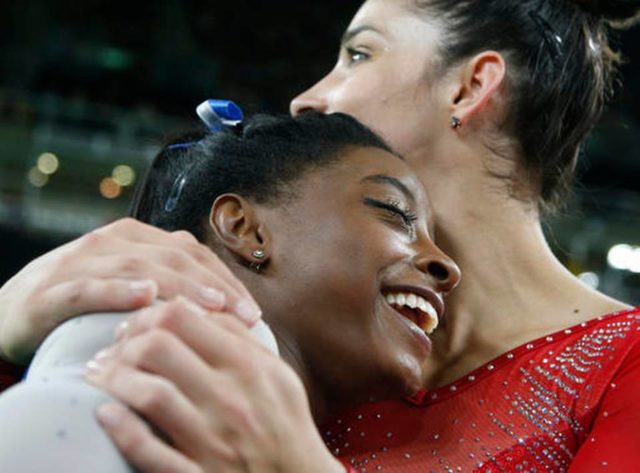 Rio Olympics Women Simone & Aly ~ Dmitri Lovetsky AP Photo