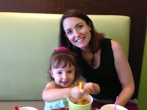 Charlotte & Me (note the minimal makeup!)