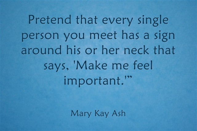 Mary Kay Quote Feel Important
