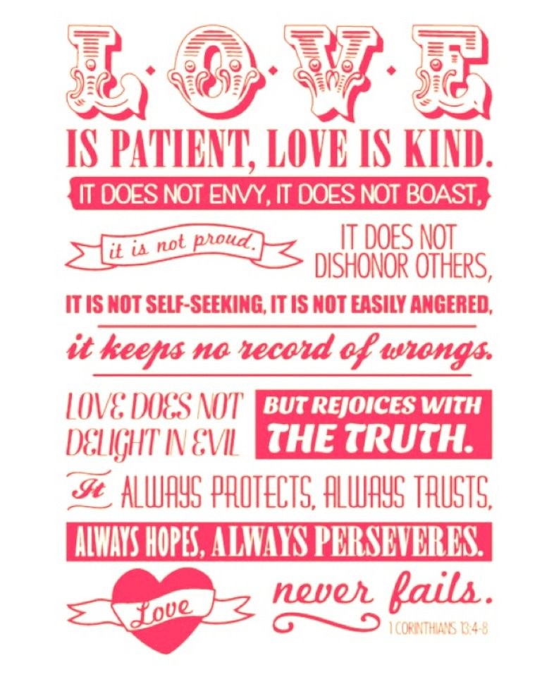 1 Corinthians 13:4-8