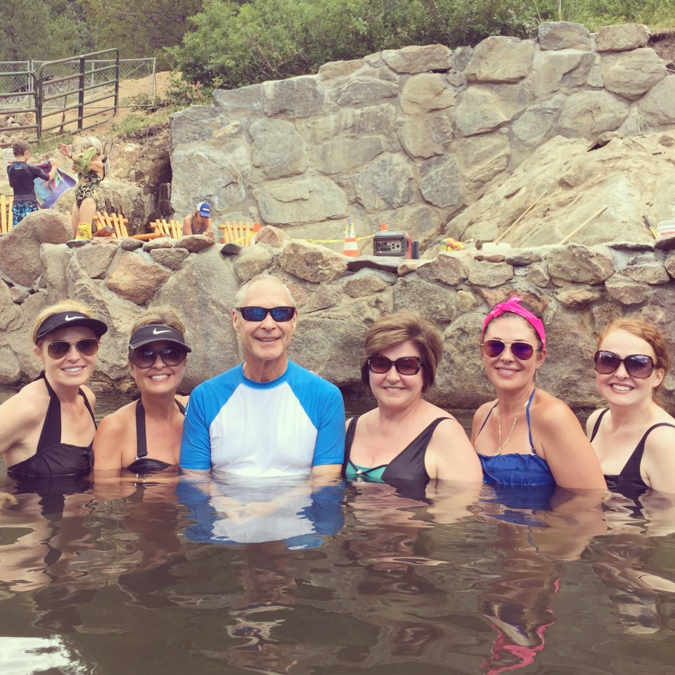 Family trip to the hot springs | HeartStories dinner off the ground