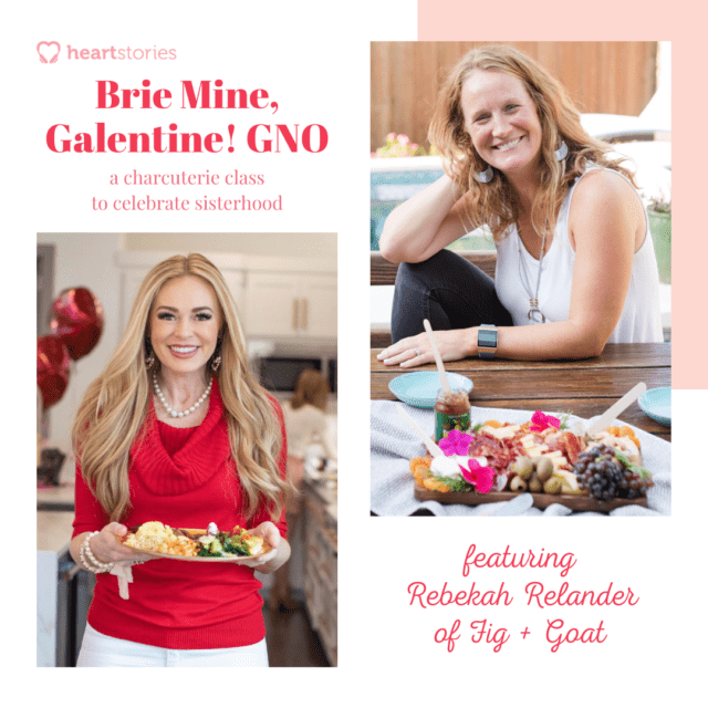 HeartStories Brie Mine Galentine GNO Charcuterie Board Girls Night