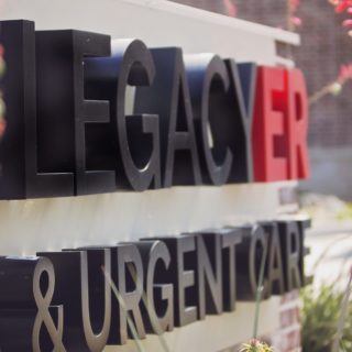 HeartStories Sponsor Legacy ER Urgent Care Sign