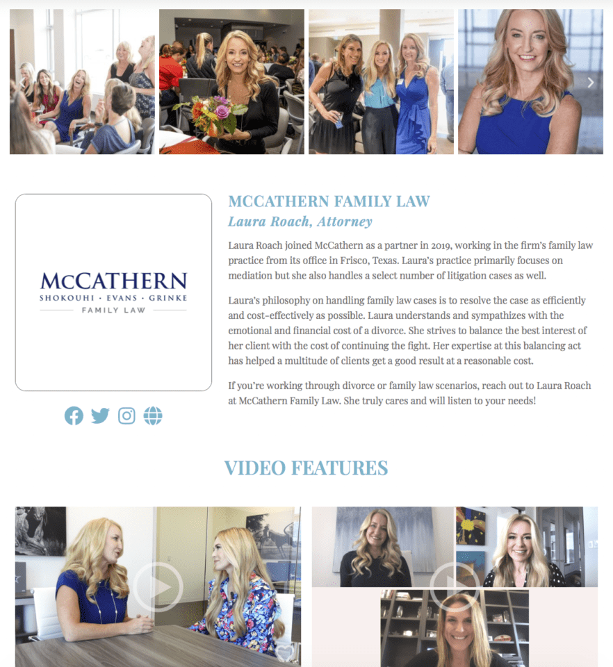 HeartStories Sponsor Directory Profile Page Sample